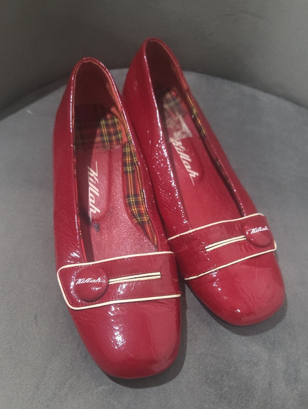 Killah Vibtage Red Patent Loafers *As-is Condition